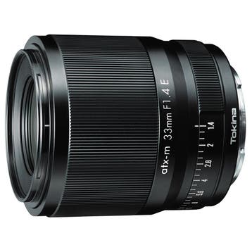 Tokina ATX-M 33mm Plus f/1.4 E, Ophalen of Verzenden, Nieuw, Standaardlens