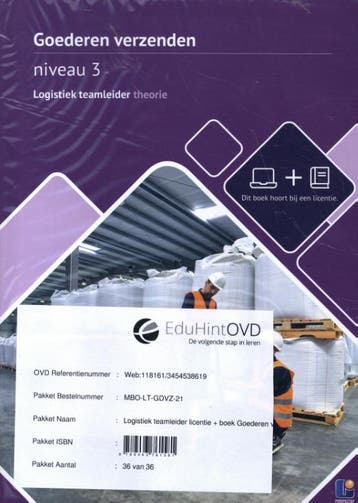 Goederen verzenden niveau 3 logistiek teamleid 9789463761581, Zo goed als nieuw