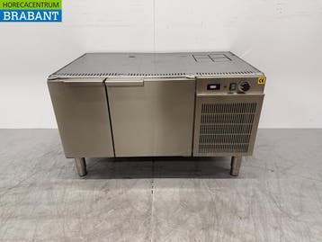 RVS Onderbouw Koelwerkbank 2 Deuren 230V Horeca, Ophalen of Verzenden, Gebruikt