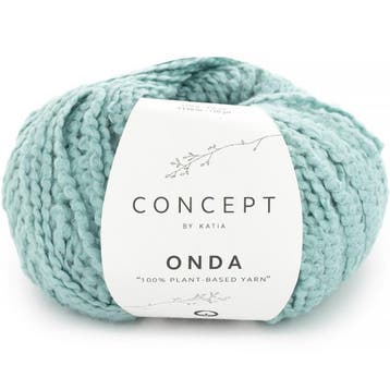 Katia Concept Onda - 83 Turquoise - Katoen met Bouclé-effe, Ophalen of Verzenden, Nieuw