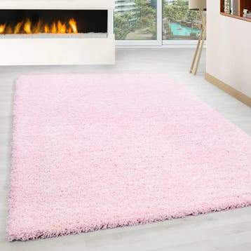 Hoogpolig Vloerkleed | Shaggy | Life | Roze | 240x340 cm, Verzenden, Nieuw