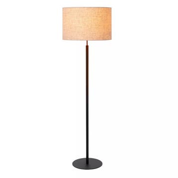 Lucide MAYA - Vloerlamp - Ø 45 cm - 1xE27 - Beige - Japandi, Verzenden, Zo goed als nieuw, Landelijk