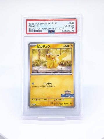 Pokémon - 1 Graded card - Pikachu 242/SV-P Promo card, Event, Nieuw