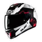 HJC C10 Aspa Zwart Wit Rood Integraalhelm, Motoren, Nieuw met kaartje, HJC, Heren, Verzenden