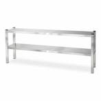 HCB Pro-line Dubbele etagère brug - 160 x 30 x 65 cm - RVS, Verzenden, Nieuw in verpakking, Overige typen
