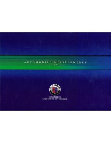 2003 BMW ALPINA PROGRAMME BROCHURE DUITS, Nieuw, Author