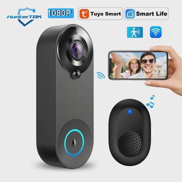 Slimme WiFi Video Deurbel met 1080P HD Camera, Nachtzicht en, Verzenden, Nieuw
