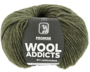 WoolAddicts Promise - 217 Olijfgroen - Chunky / Dik Merino, Ophalen of Verzenden, Nieuw