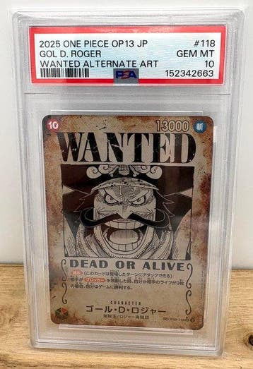 Bandai - 1 Graded card - One Piece - Gol D. Roger 118, Nieuw