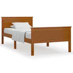 Massief Houten Bed 90x200 | Lattenbodem | Laatste Stuk!, 90 cm, Eenpersoons, Bruin, Ophalen of Verzenden