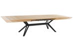 GIANT eettafel 200-320 cm, uitschuifbaar, natuurlijke, Huis en Inrichting, Tafels | Eettafels, Ophalen of Verzenden, Nieuw