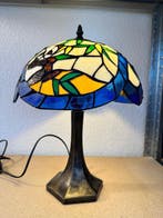 Tiffany stijl tafellamp glas in lood - Tafellamp -