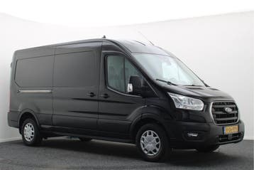 Ford Transit 350 2.0 TDCI L3H2 Trend, Gebruikt, Euro 6, Zwart, Leder