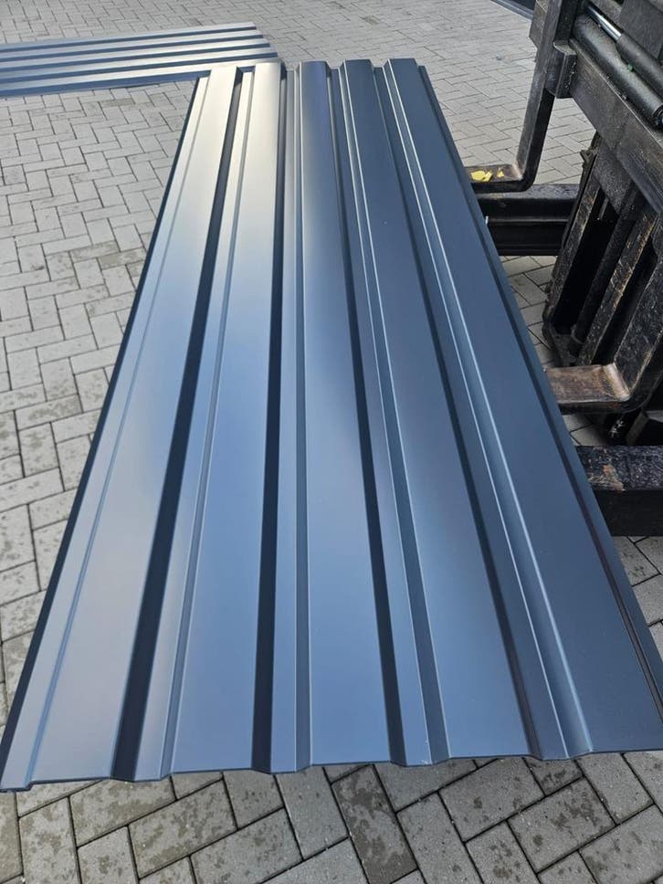 Damwandplaat antraciet 1035/35 – meerdere lengtes, Doe-het-zelf en Verbouw, Platen en Panelen, Nieuw, Verzenden