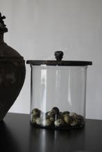 Sobere glazen voorraadpot Old grey - maat L, Ophalen of Verzenden, Nieuw
