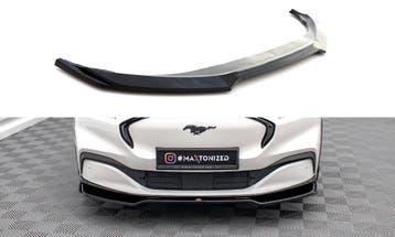 Voorspoiler V.2 Ford Mustang Mach-E Maxton Glans Zwart, Auto-onderdelen, Ophalen of Verzenden, Nieuw