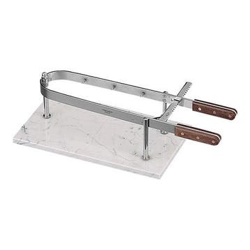 Hamklem RVS met marmer plateau | 45x27cm EMGA, Verzenden, Nieuw in verpakking