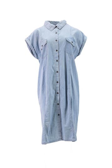 Minus Jurk in maat 44 Blauw, Kleding | Dames, Minus, Verzenden, Zo goed als nieuw, Blauw
