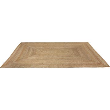 Handgeweven vloerkleed Glim van jute, boho-stijl, Verzenden, Nieuw
