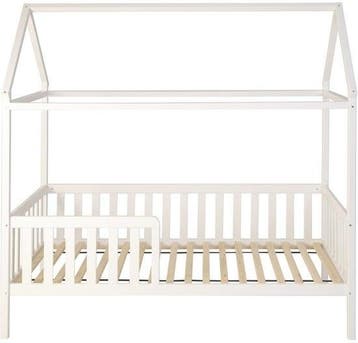 Huisje Bed 200x90 | Wit Hout | A-kwaliteit | Beste Prijs, Nieuw, Ophalen of Verzenden, 100 cm of meer, Matras