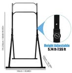 Pull Up Bar Station Verstelbaar tot 200kg Thuisfitness, Sport en Fitness, Fitnessapparatuur, Verzenden, Nieuw