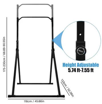 Pull Up Bar Station Verstelbaar tot 200kg Thuisfitness, Verzenden, Nieuw