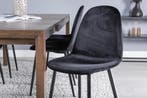 Eetkamerstoel - Inger - Zwart - Fluweel - Jörn, Verzenden, Nieuw