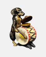 Franz Bergman Style SMD - Beeldje - Drummer Dog - Koud, Antiek en Kunst