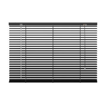 aluminum jaloezie - 120x130 cm (bxh) - 25 mm - mat zwart, Verzenden, Nieuw