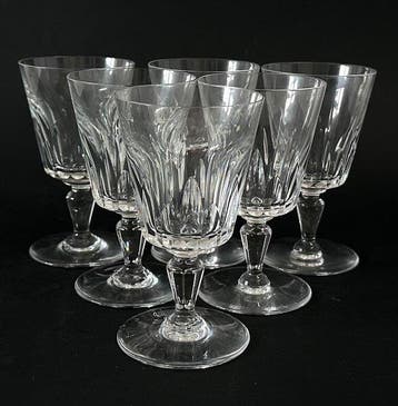 Baccarat Set 6 Bicchieri Vino in Cristallo Baccarat -
