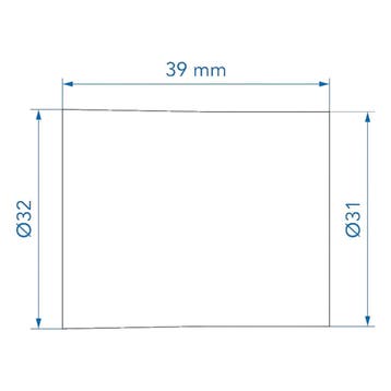 ProPlus Afvoerbuis sok Ø28 mm - Geschikt voor Camper & Ca.., Caravans en Kamperen, Ophalen of Verzenden, Nieuw