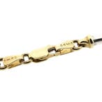 Bicolor gouden staafjes collier (Ketting), Ophalen of Verzenden, Gebruikt, Overige kleuren, Goud