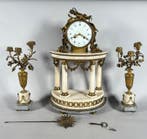 Pendule - Marmer, Brons - 1750-1800