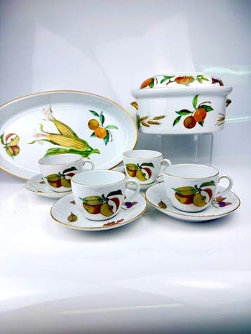 Royal Worcester - Tafelservies (10) - Porselein - Evesham /