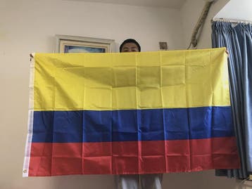 Colombiaanse Vlag 90x150cm - Polyester Vlag voor Binnen en B, Verzenden, Nieuw