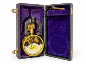 Manomètre métallique étalon ancien des Établissements Jules