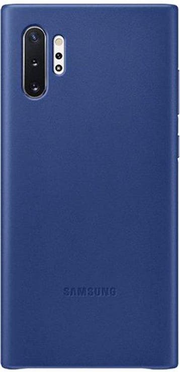 Samsung Galaxy Note 10+ Leather Cover Blue, Ophalen of Verzenden, Nieuw