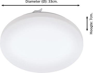 EGLO Frania Plafondlamp - LED - Ø 33 cm - Wit - Badkamer, Verzenden, Nieuw