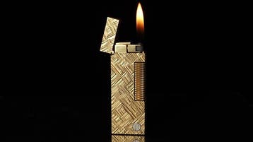 Dunill - Florentine Pattern Rollagas Lighter - Aansteker -, Nieuw