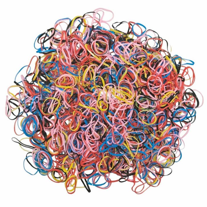Fako Fashion - 1000x Gekleurde Mini Elastiekjes - Meisjes -, Sieraden, Tassen en Uiterlijk, Uiterlijk | Haarverzorging, Verzenden