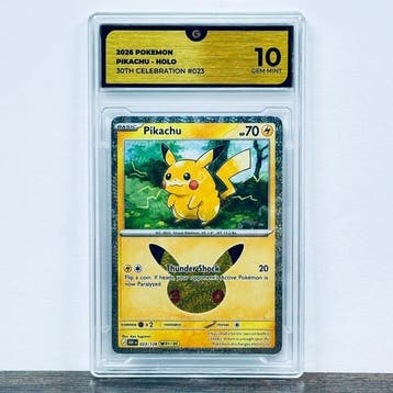 Pokémon Graded card - Pikachu 023 - 30th Anniversary –, Nieuw