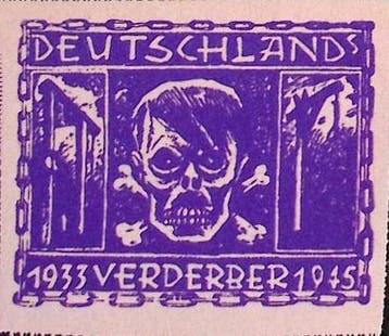 Oostenrijkse 1946 Anti-Fascistische postzegel: doodshoofd..., Verzenden