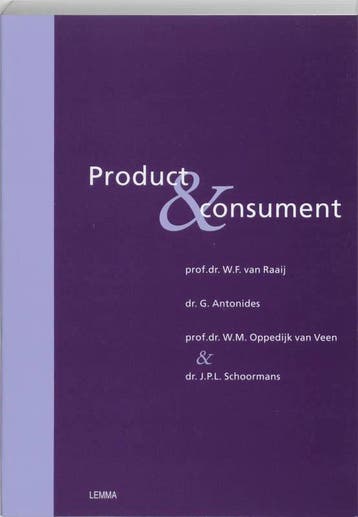 Product en consument - W.F. van Raaij 9789051897623, Verzenden, Zo goed als nieuw, W.F. van Raaij