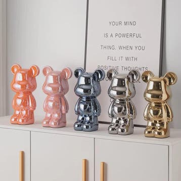 Keramische Bear Brick Beeldjes - Teddy Beer Decoratie voor H, Verzenden, Nieuw in verpakking