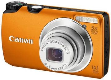 Canon PowerShot A3200 IS Digitale Compact Camera - Oranje (I, Verzenden, Zo goed als nieuw