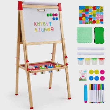 Dubbelzijdig Houten Teken-easel voor Kinderen met Whiteboard, Verzenden, Nieuw