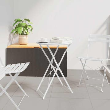Balkontafel Inklapbaar | 34% Korting, Huis en Inrichting, Tafels | Eettafels, 50 tot 100 cm, Rond, Tot twee personen, Zo goed als nieuw