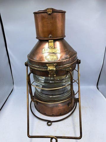 W.m.Harvie & Co Ltd Anchor lamp - Koper, Messing, Glas