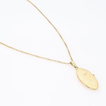 Ketting met hanger - 14 karaat Geel goud