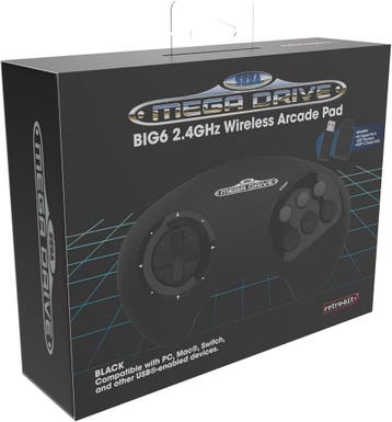 Retro-Bit SEGA Mega Drive BIG6 2.4G Wireless Controller, Verzenden, Nieuw